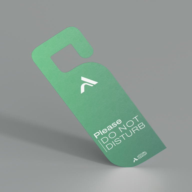 Do not disturd doorhanger digital print cutting solution